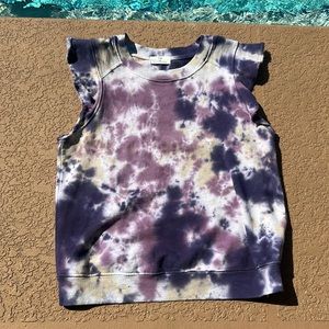 T.La Sleeveless Tie-Dye Sweatshirt Sz XS